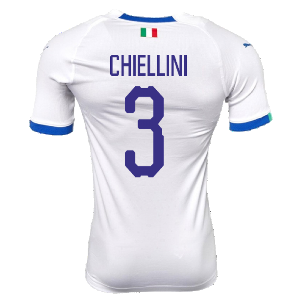 2018-2019 Italy Away evoKIT Away Shirt (Chiellini 3)
