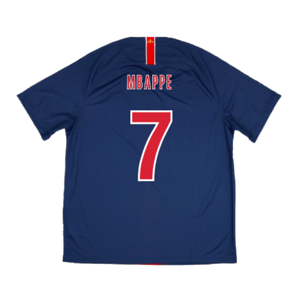 2018-2019 PSG Home Shirt (no sponsor) (Mbappe 7)