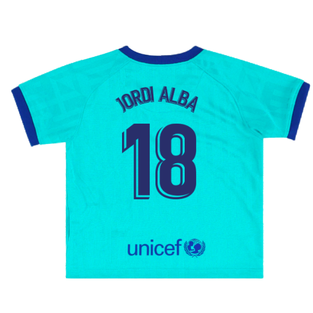 2019-2020 Barcelona Third Kit (Infants) (JORDI ALBA 18)