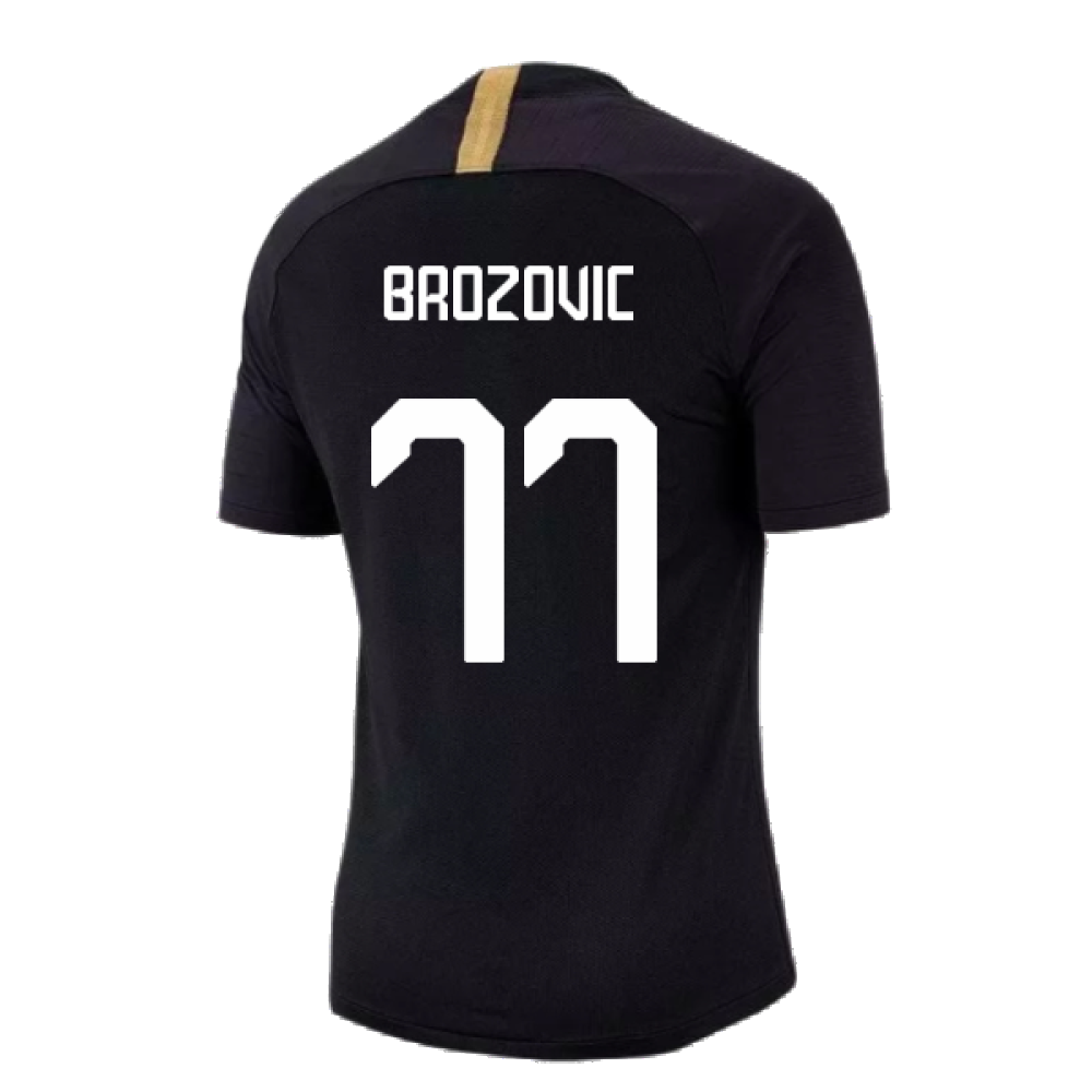 2019-2020 Inter Milan Training Shirt (Black) (Brozovic 77)