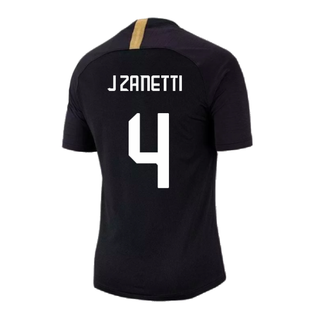 2019-2020 Inter Milan Training Shirt (Black) (J Zanetti 4)