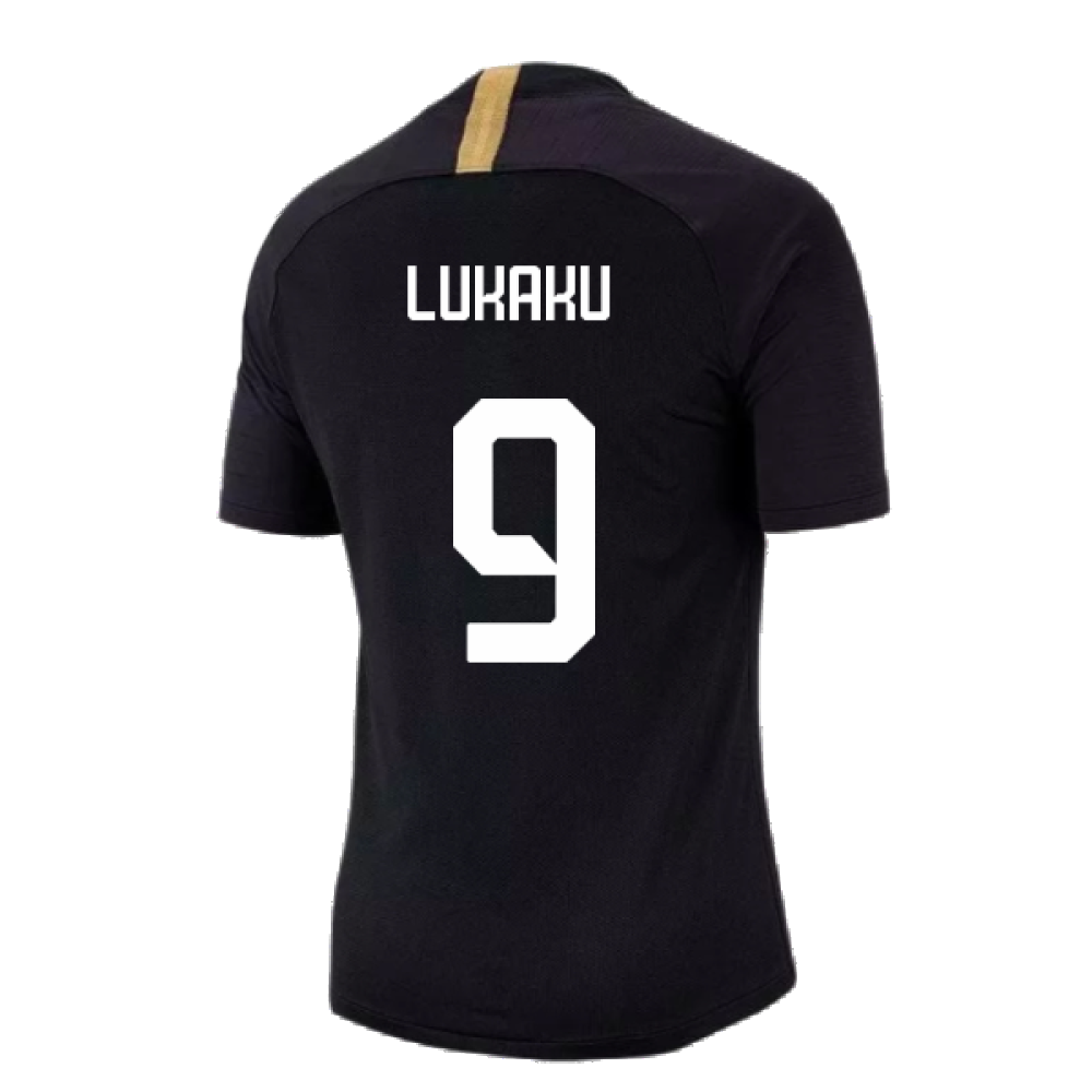 2019-2020 Inter Milan Training Shirt (Black) (Lukaku 9)