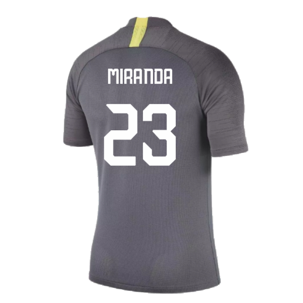 2019-2020 Inter Milan Training Shirt (Dark Grey) (Miranda 23)