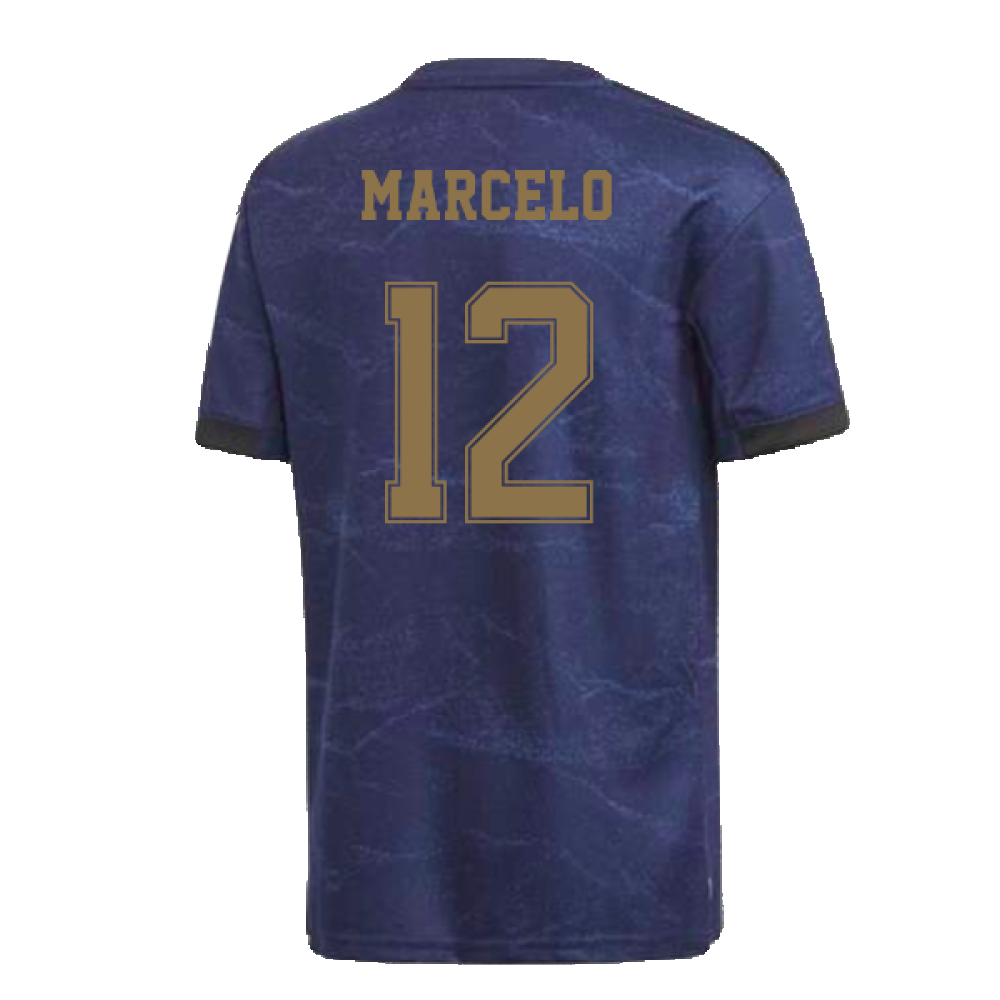 2019-2020 Real Madrid Away Youth Kit (Night Indigo) (MARCELO 12)