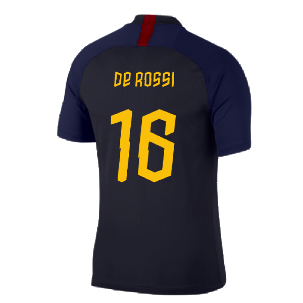 2019-2020 Roma Training Shirt (Dark Obsidian) (DE ROSSI 16)