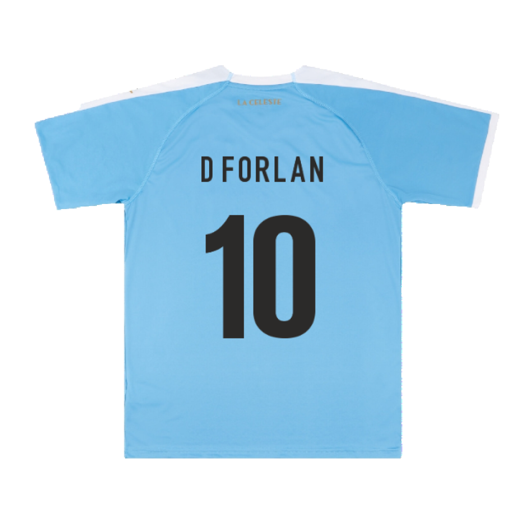 2019-2020 Uruguay Home Jersey (D Forlan 10)