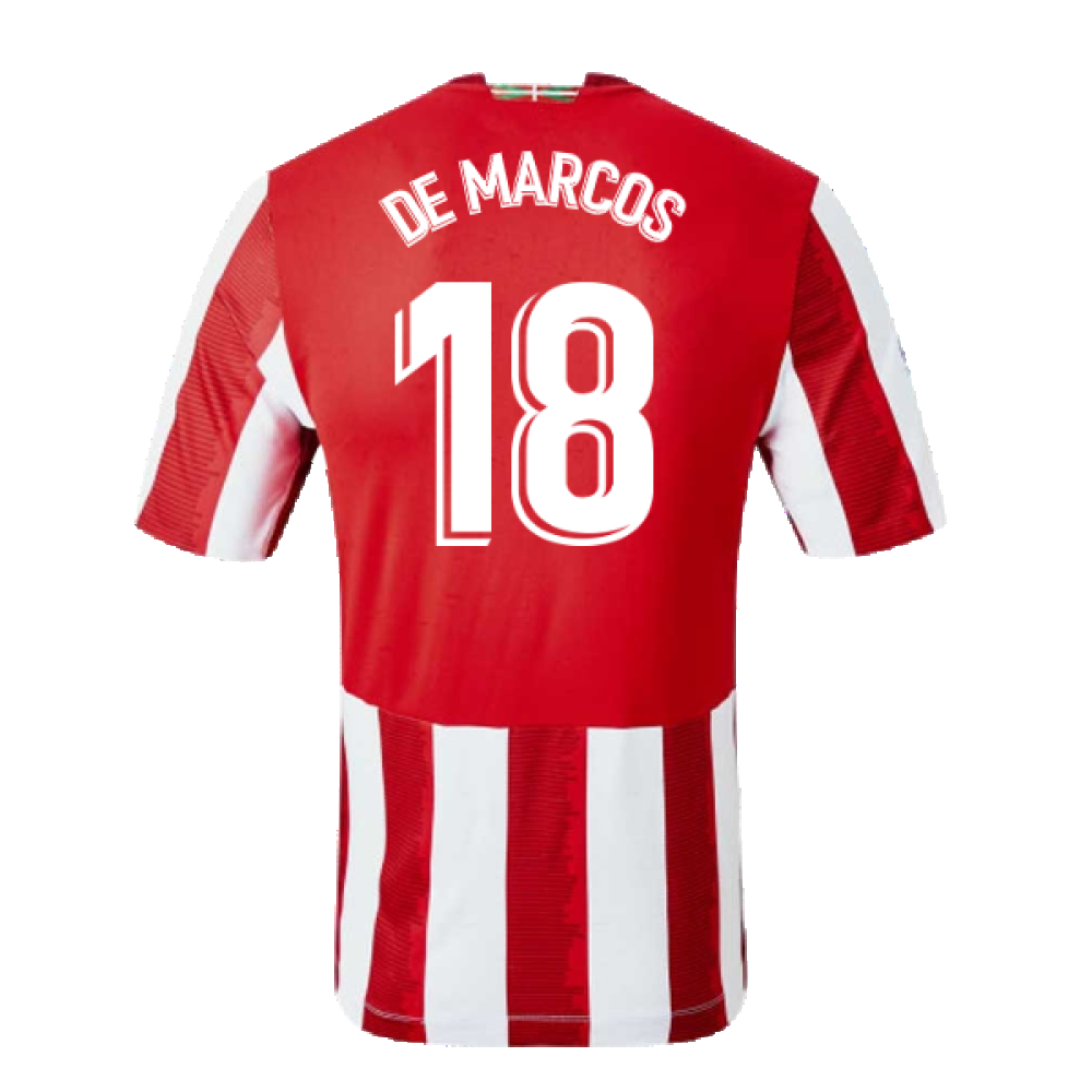 2020-2021 Athletic Bilbao Home Shirt (De Marcos 18)