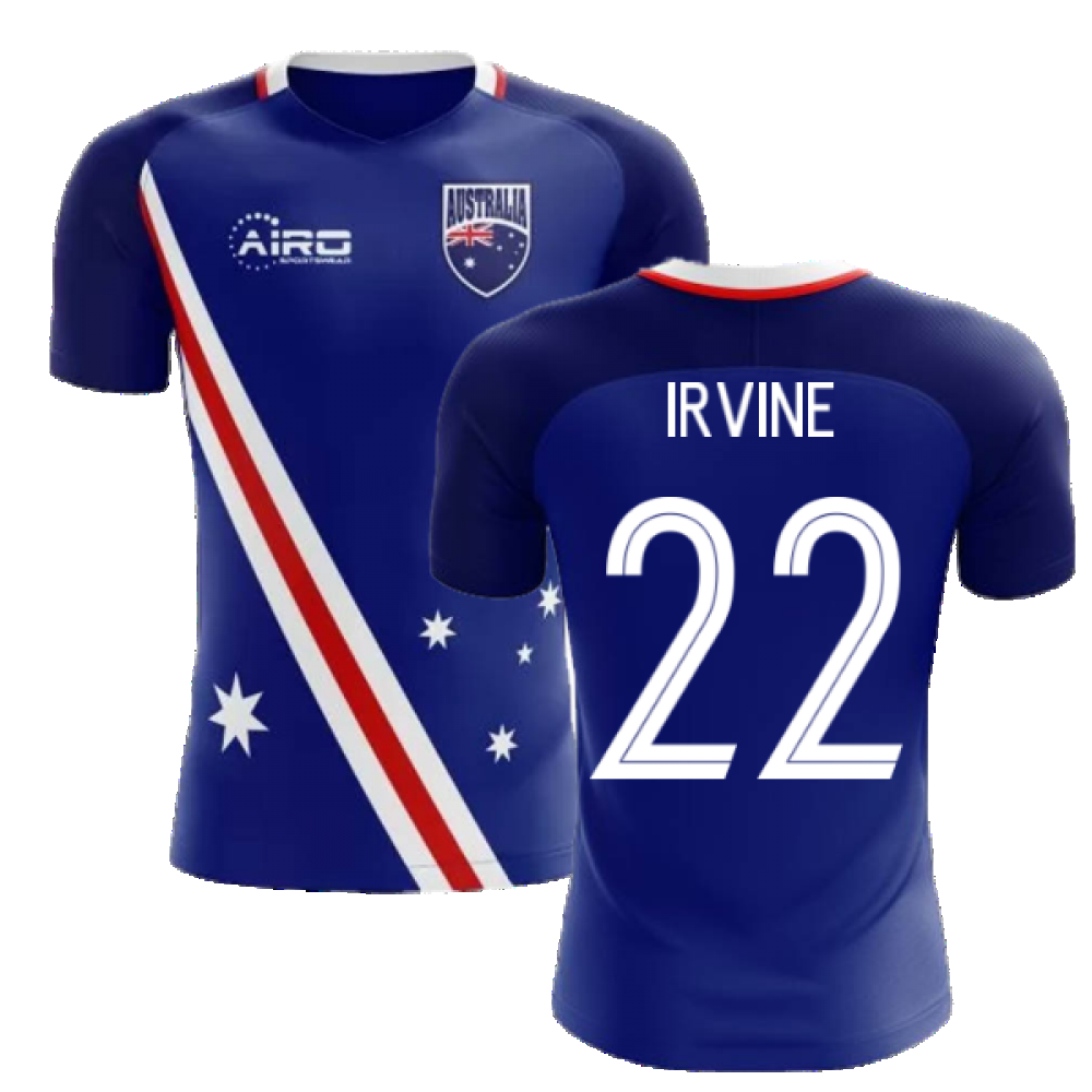 2024-2025 Australia Flag Away Concept Football Shirt (Irvine 22)