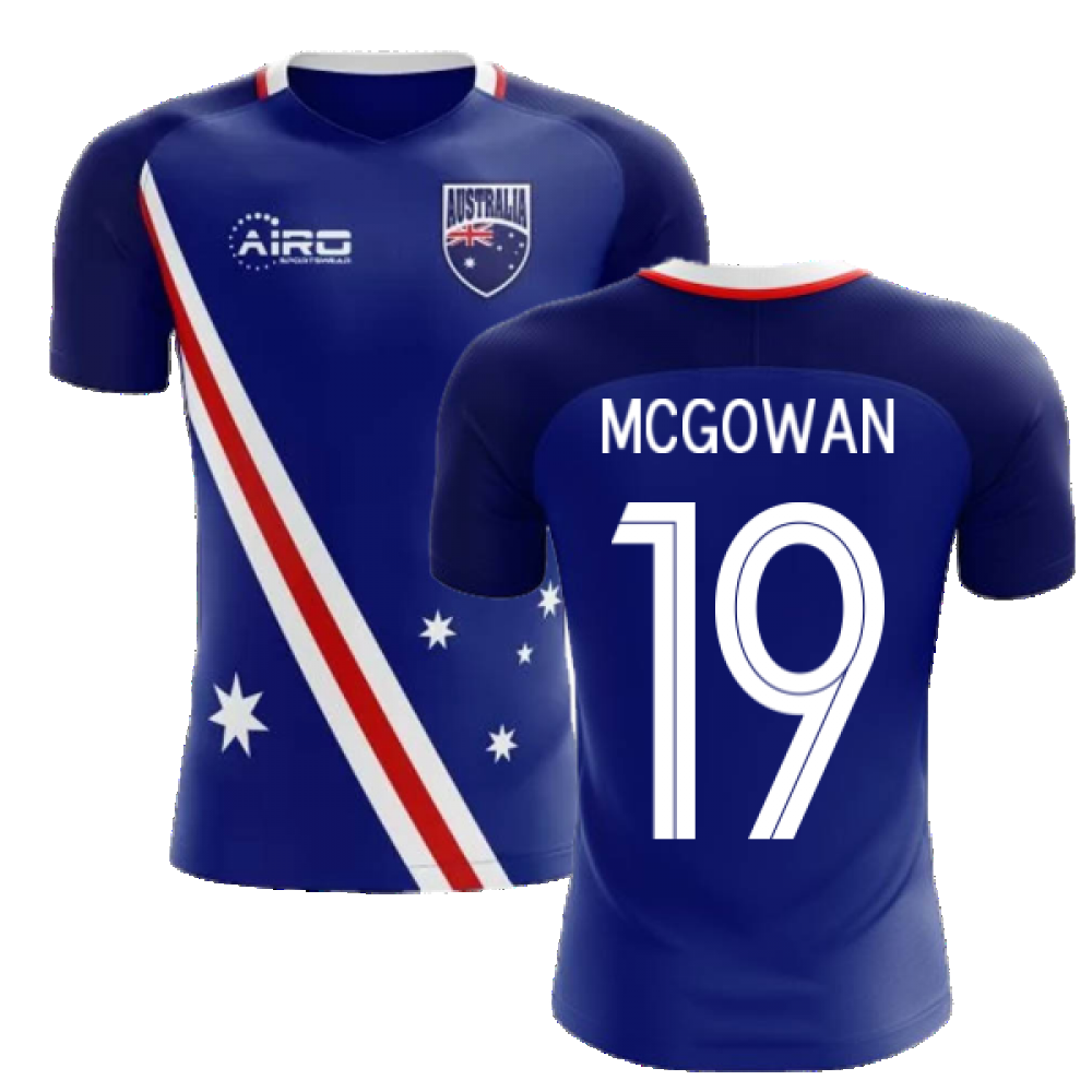 2024-2025 Australia Flag Away Concept Football Shirt (McGowan 19)