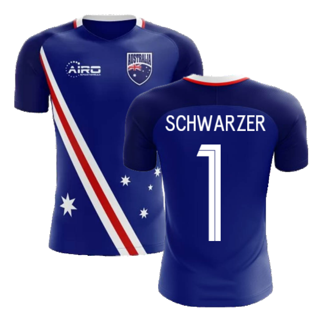 2024-2025 Australia Flag Away Concept Football Shirt (Schwarzer 1)