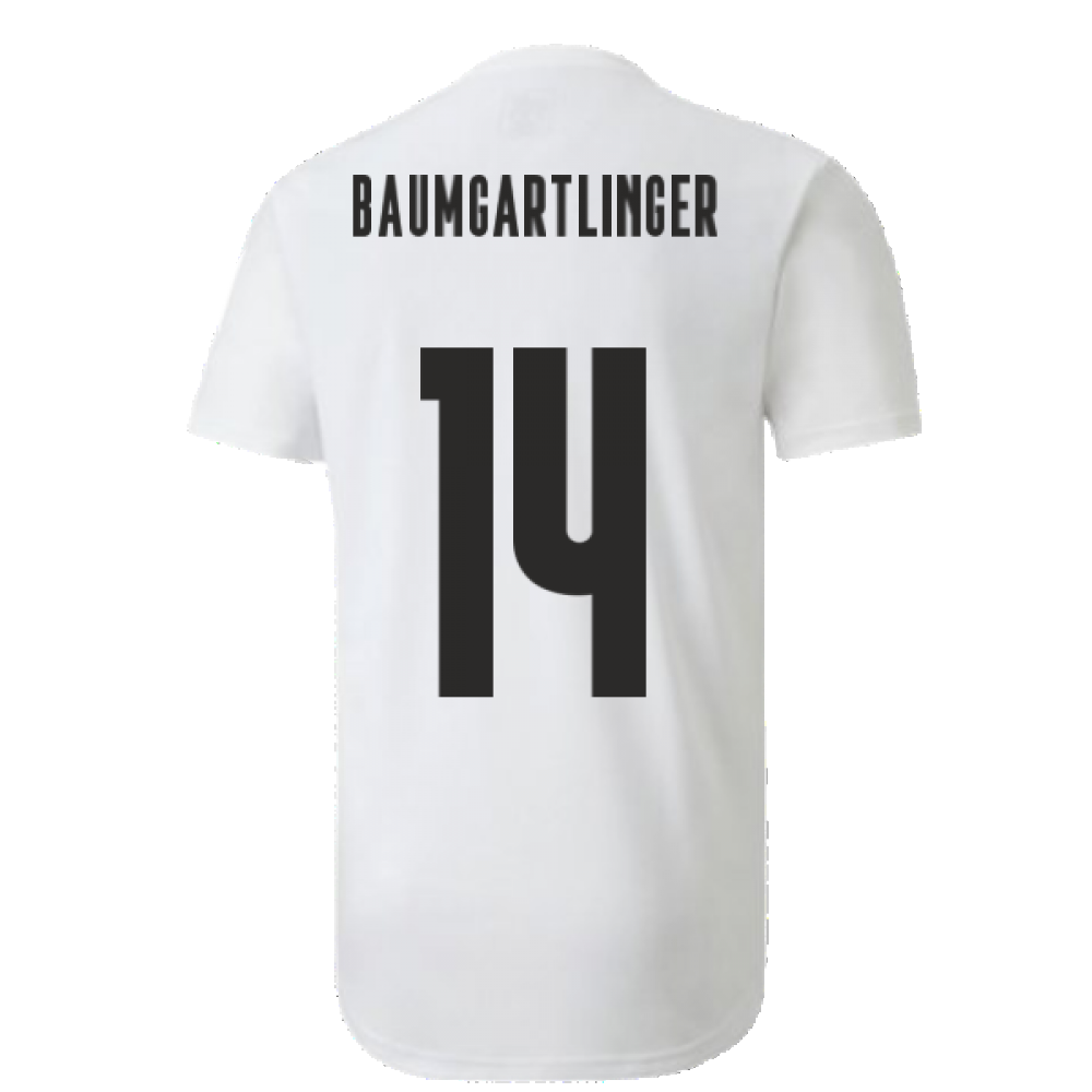 2020-2021 Austria Stadium Jersey (White) (BAUMGARTLINGER 14)