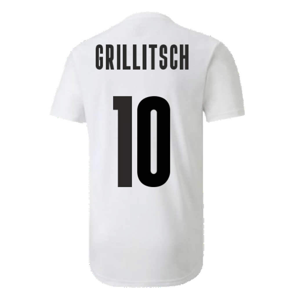 2020-2021 Austria Stadium Jersey (White) (GRILLITSCH 10)