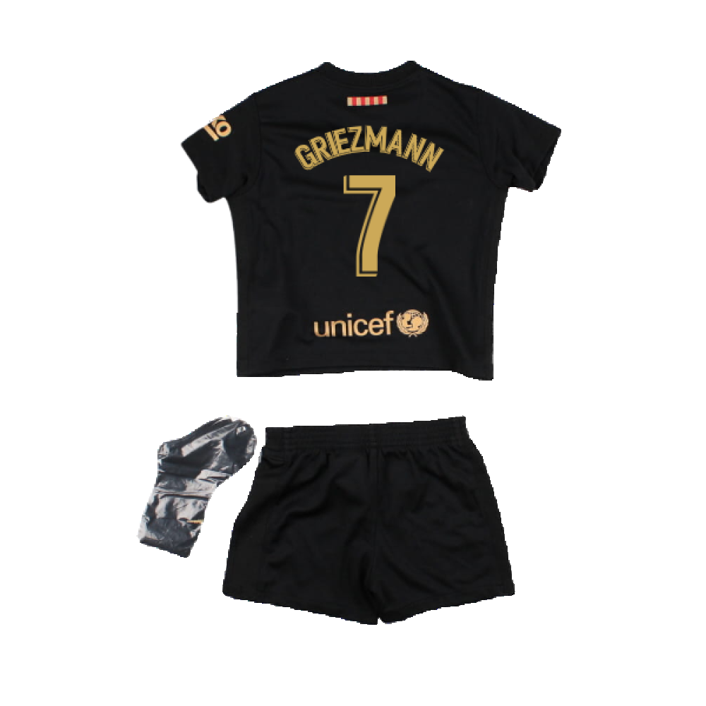 2020-2021 Barcelona Away Baby Kit (GRIEZMANN 7)