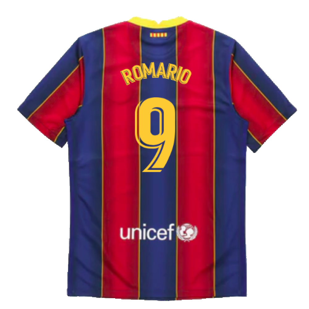 2020-2021 Barcelona Home Jersey (ROMARIO 9)
