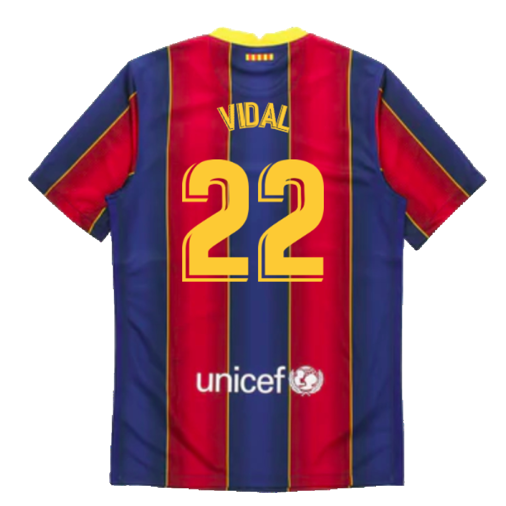 2020-2021 Barcelona Home Jersey (VIDAL 22)