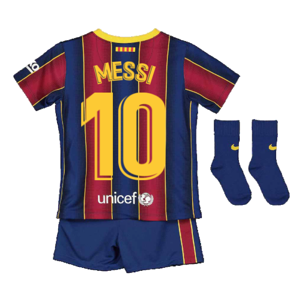 2020-2021 Barcelona Home Nike Baby Kit (MESSI 10)