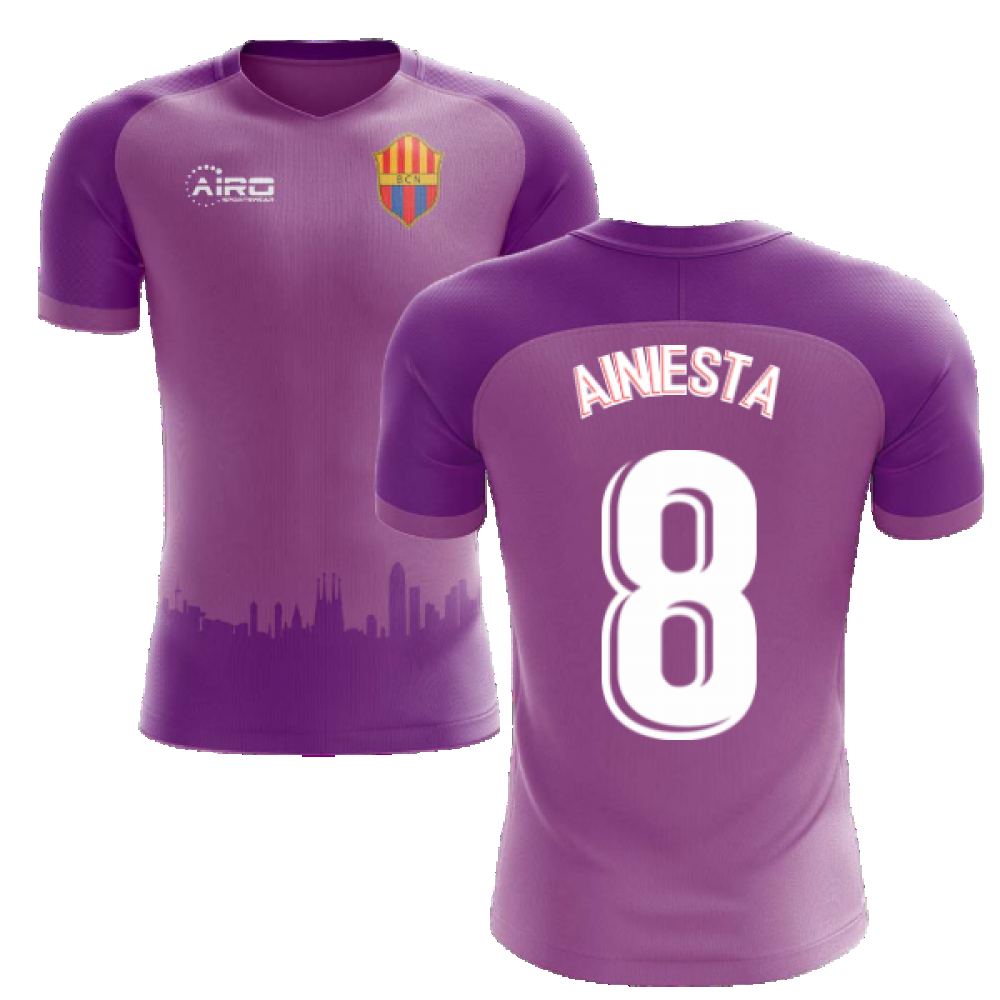 2020-2021 Barcelona Third Concept Football Shirt (A.Iniesta 8) - Kids