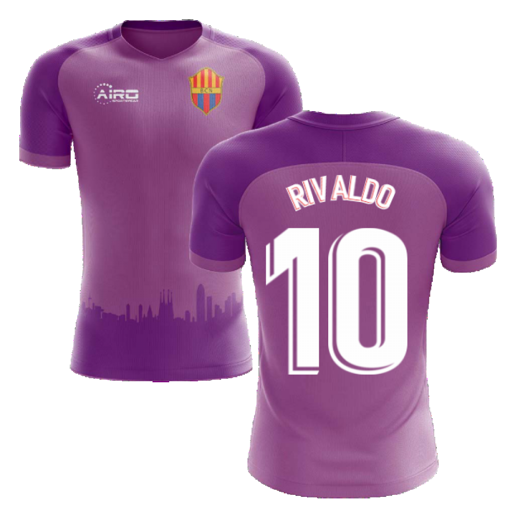 2020-2021 Barcelona Third Concept Football Shirt (Rivaldo 10) - Kids