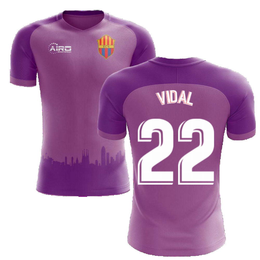 2020-2021 Barcelona Third Concept Football Shirt (Vidal 22) - Kids