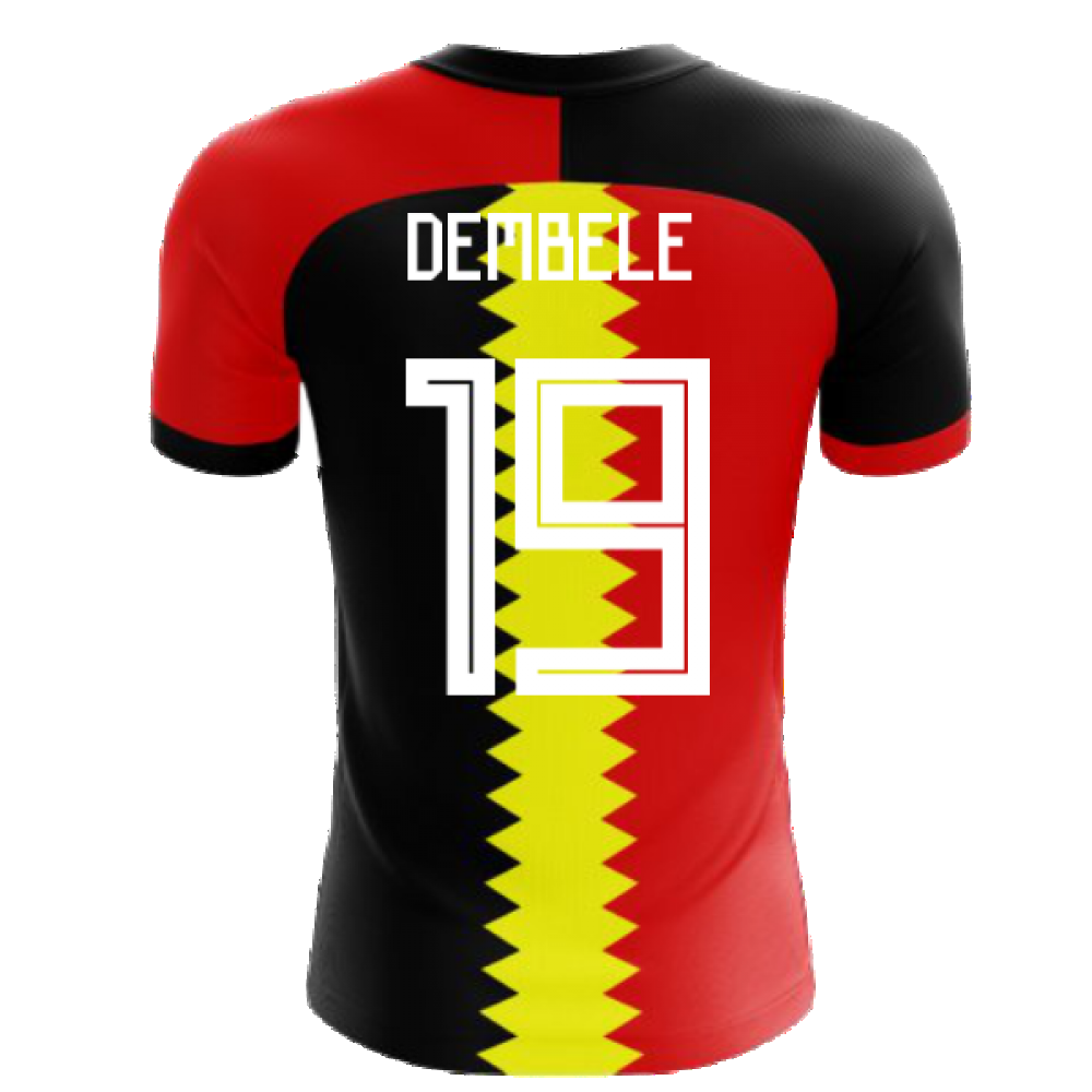 2024-2025 Belgium Flag Concept Football Shirt (Dembele 19) - Kids