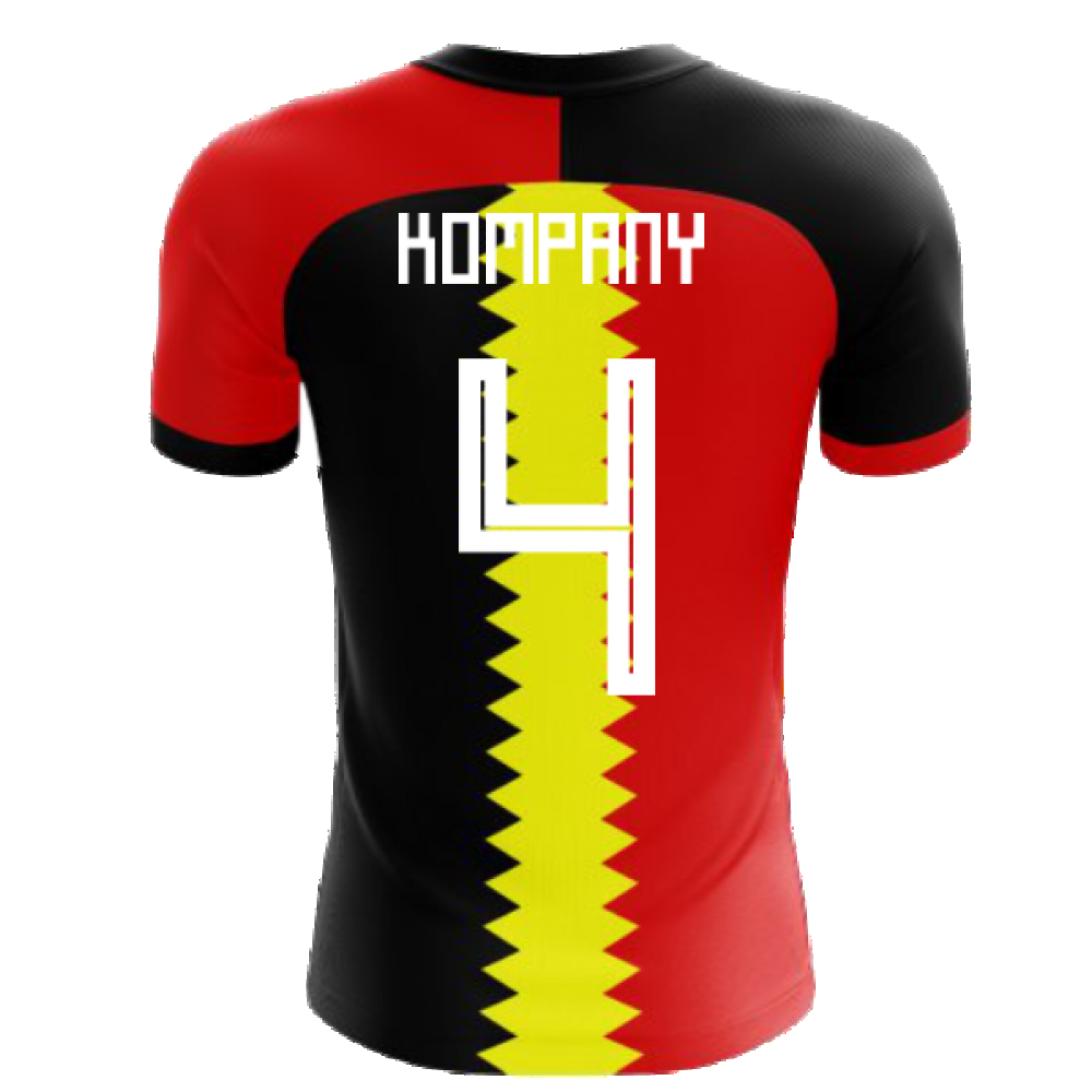 2024-2025 Belgium Flag Concept Football Shirt (Kompany 4) - Kids