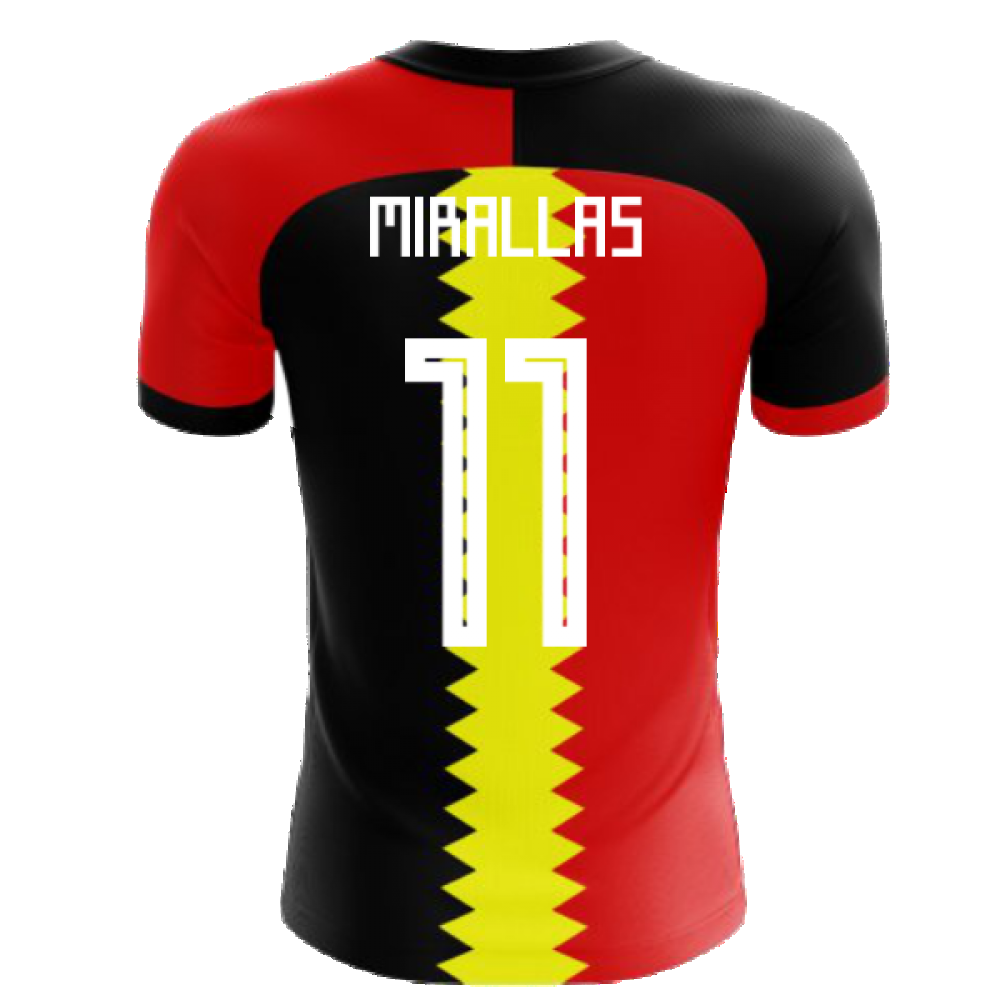 2024-2025 Belgium Flag Concept Football Shirt (Mirallas 11)