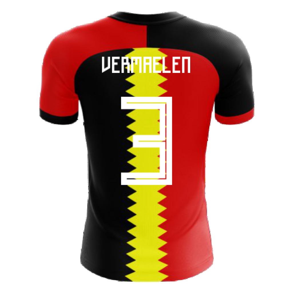 2024-2025 Belgium Flag Concept Football Shirt (Vermaelen 3) - Kids