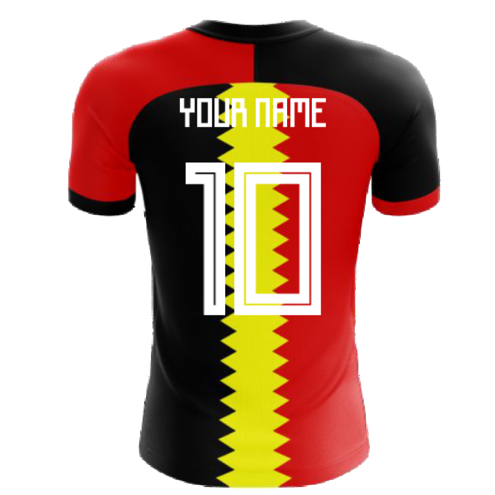 2024-2025 Belgium Flag Concept Football Shirt (Your Name) -Kids