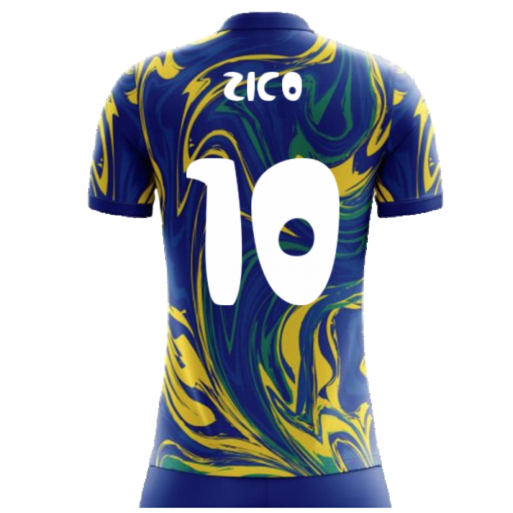 2024-2025 Brazil Away Concept Shirt (Zico 10) - Kids