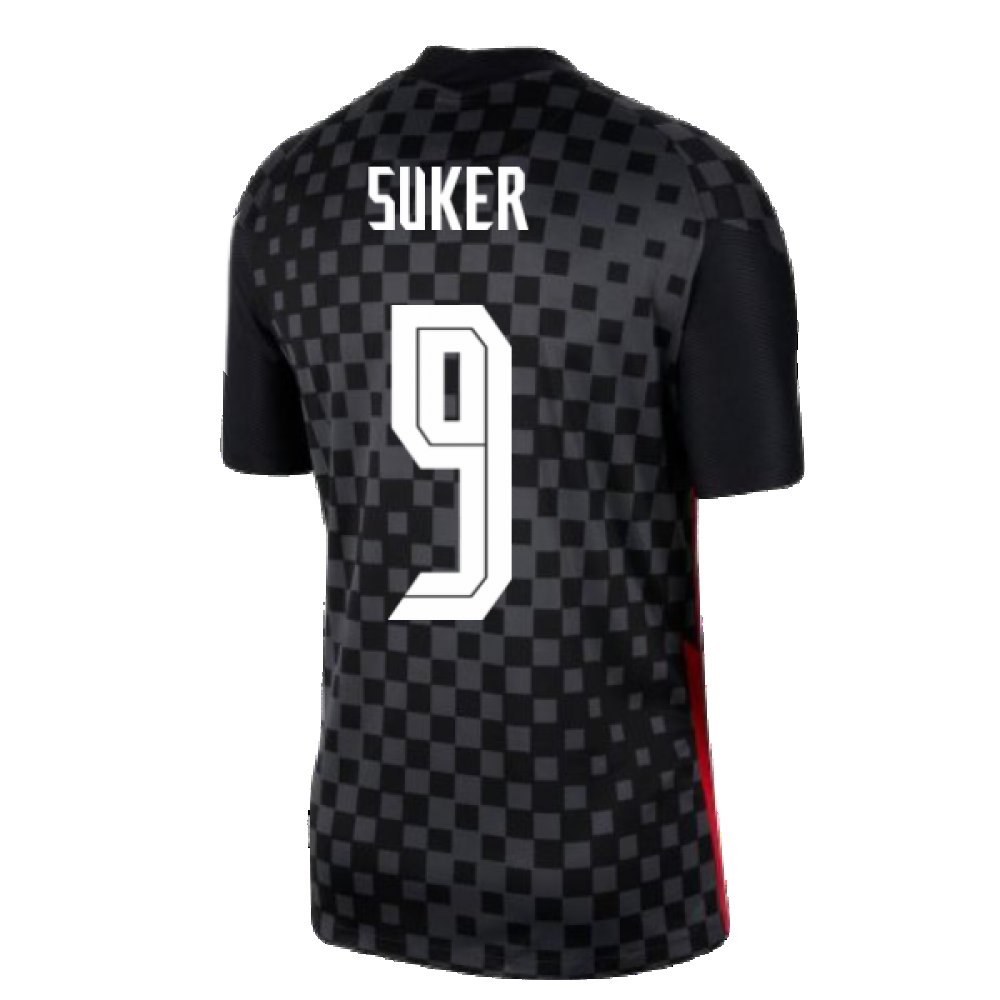 2020-2021 Croatia Away Nike Football Shirt (SUKER 9)