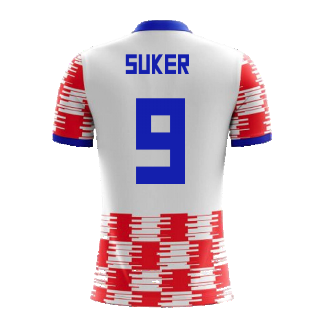 2024-2025 Croatia Home Concept Shirt (Suker 9) - Kids