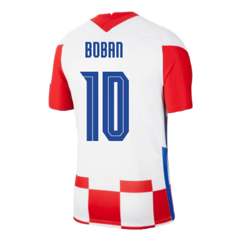 2020-2021 Croatia Home Nike Football Shirt (BOBAN 10)