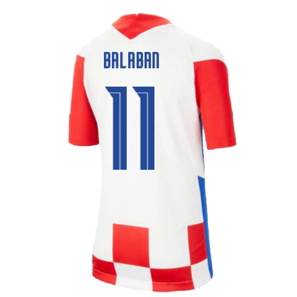 2020-2021 Croatia Home Nike Football Shirt (Kids) (BALABAN 11)