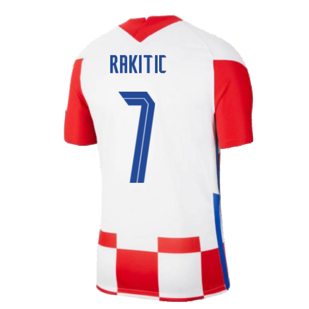 2020-2021 Croatia Home Nike Football Shirt (RAKITIC 7)