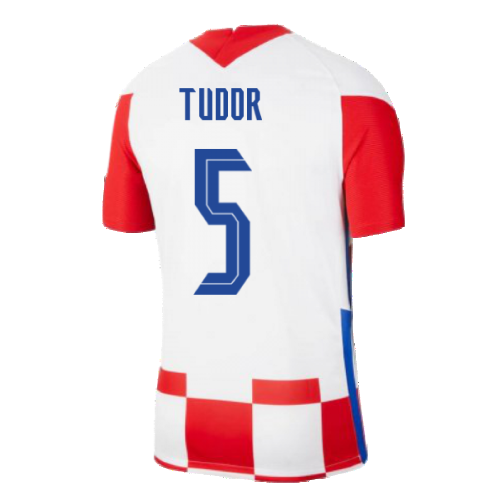 2020-2021 Croatia Home Nike Football Shirt (TUDOR 5)