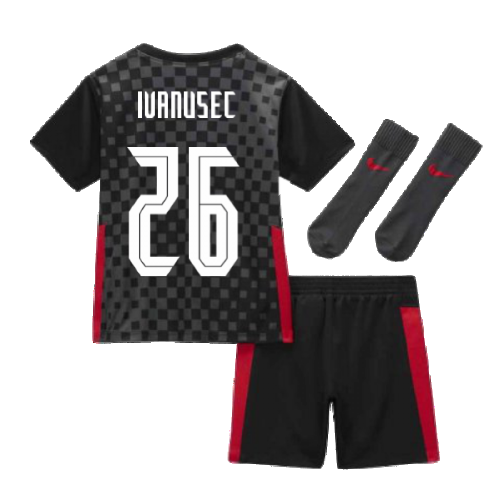 2020-2021 Croatia Little Boys Away Mini Kit (IVANUSEC 26)