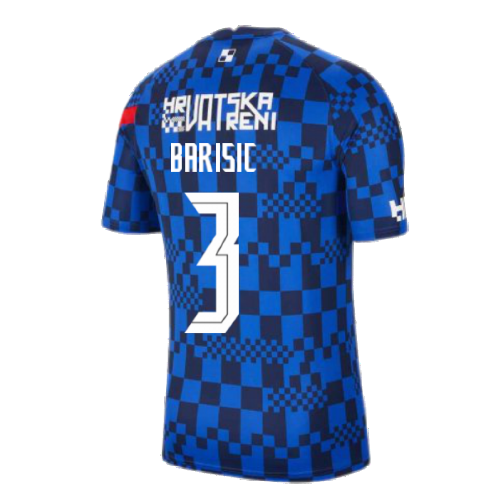 2020-2021 Croatia Pre-Match Training Shirt (Blue) - Kids (BARISIC 3)