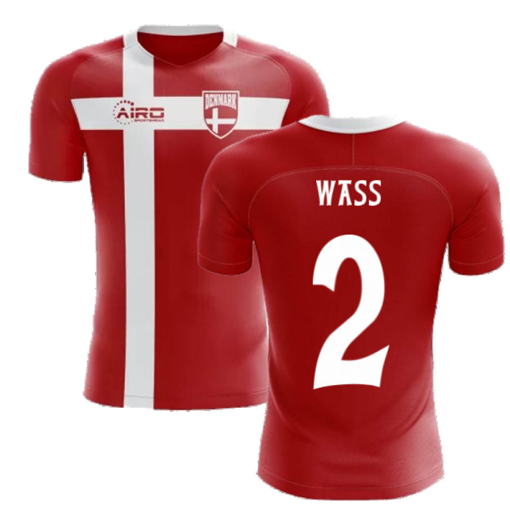 2024-2025 Denmark Flag Concept Football Shirt (Wass 2) - Kids