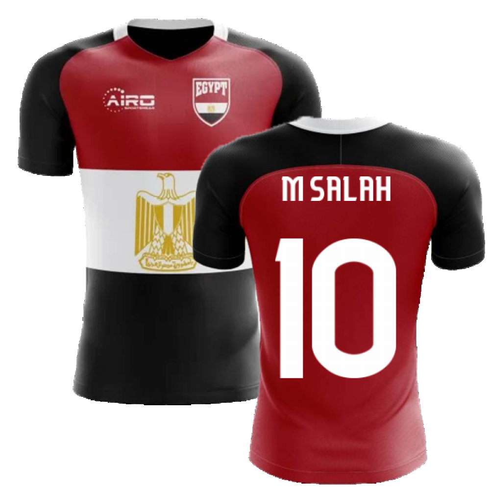 2024-2025 Egypt Flag Concept Football Shirt (M Salah 10) - Kids