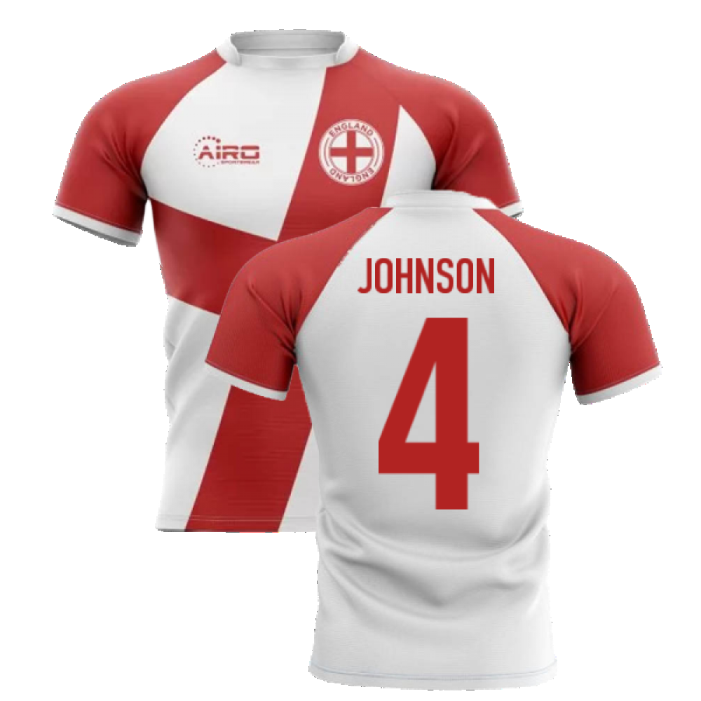 2025-2026 England Flag Concept Rugby Shirt (Johnson 4)
