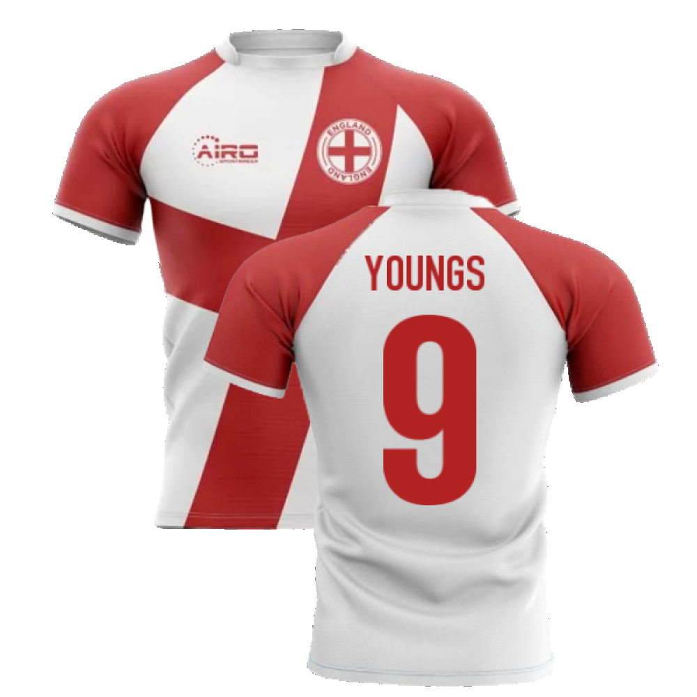 2024-2025 England Flag Concept Rugby Shirt (Youngs 9)