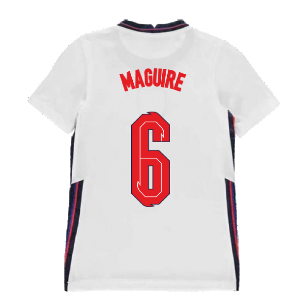 2020-2021 England Home Nike Football Shirt (Kids) (Maguire 6)