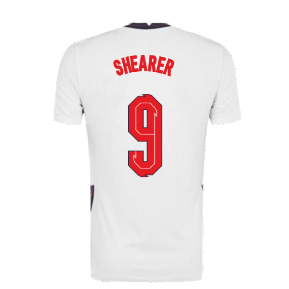 2020-2021 England Home Nike Football Shirt (SHEARER 9)