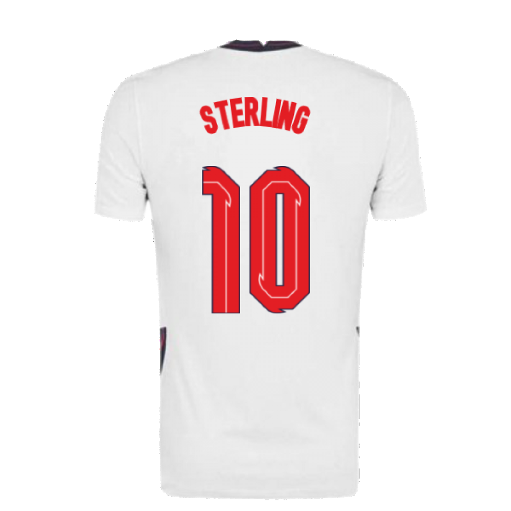 2020-2021 England Home Nike Football Shirt (Sterling 10)