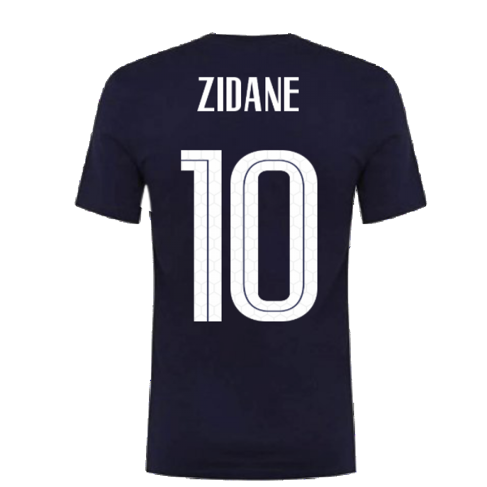 2020-2021 France Nike Ground Tee (Obsidian) (ZIDANE 10)