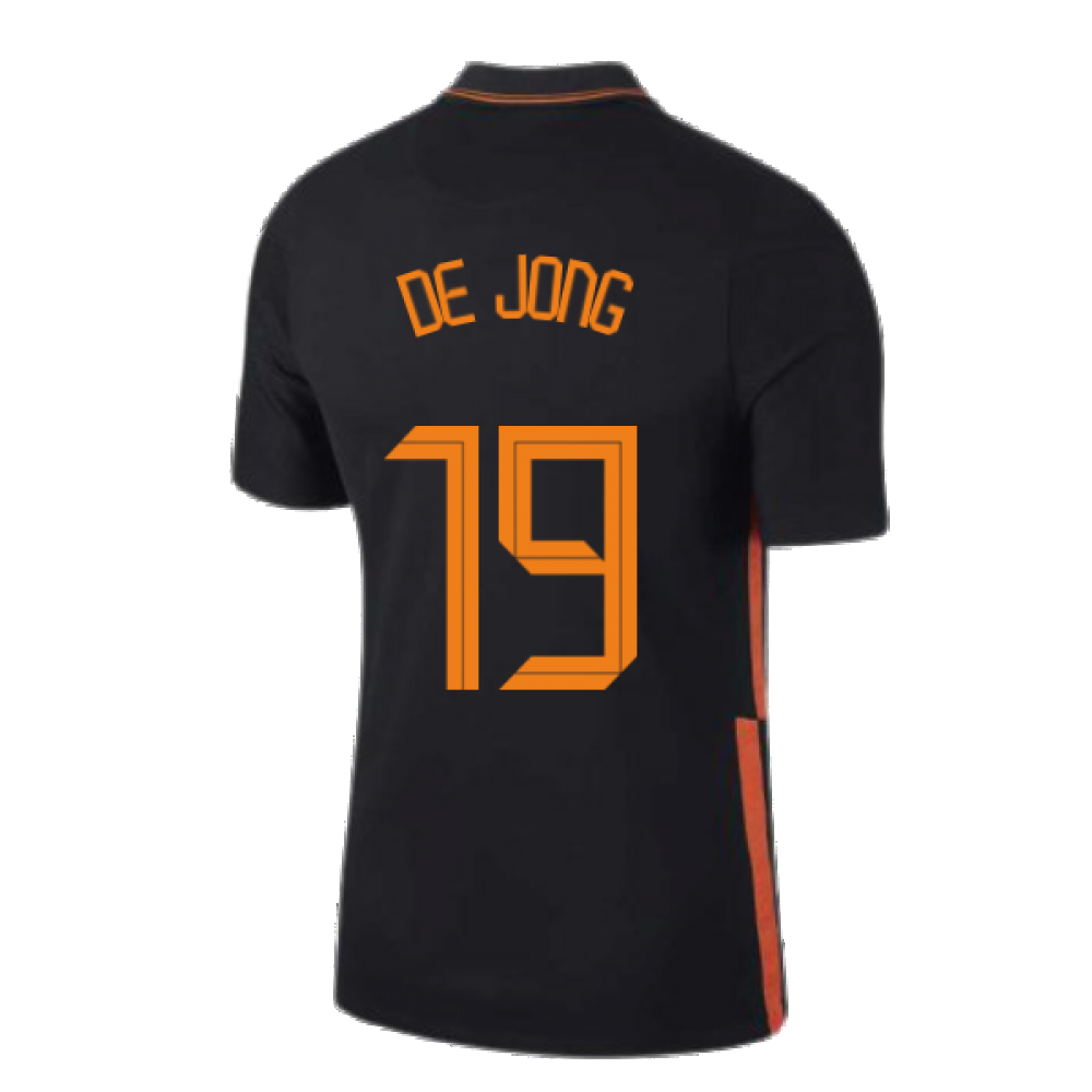 2020-2021 Holland Away Nike Football Shirt (DE JONG 19)