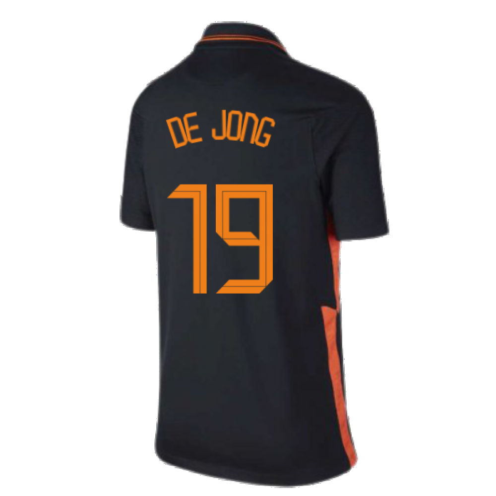 2020-2021 Holland Away Nike Football Shirt (Kids) (DE JONG 19)