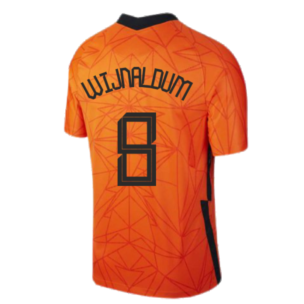 2020-2021 Holland Home Nike Football Shirt (Kids) (WIJNALDUM 8)