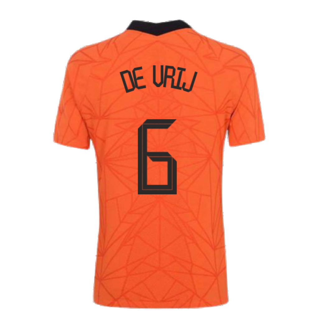 2020-2021 Holland Home Nike Vapor Match Shirt (DE VRIJ 6)