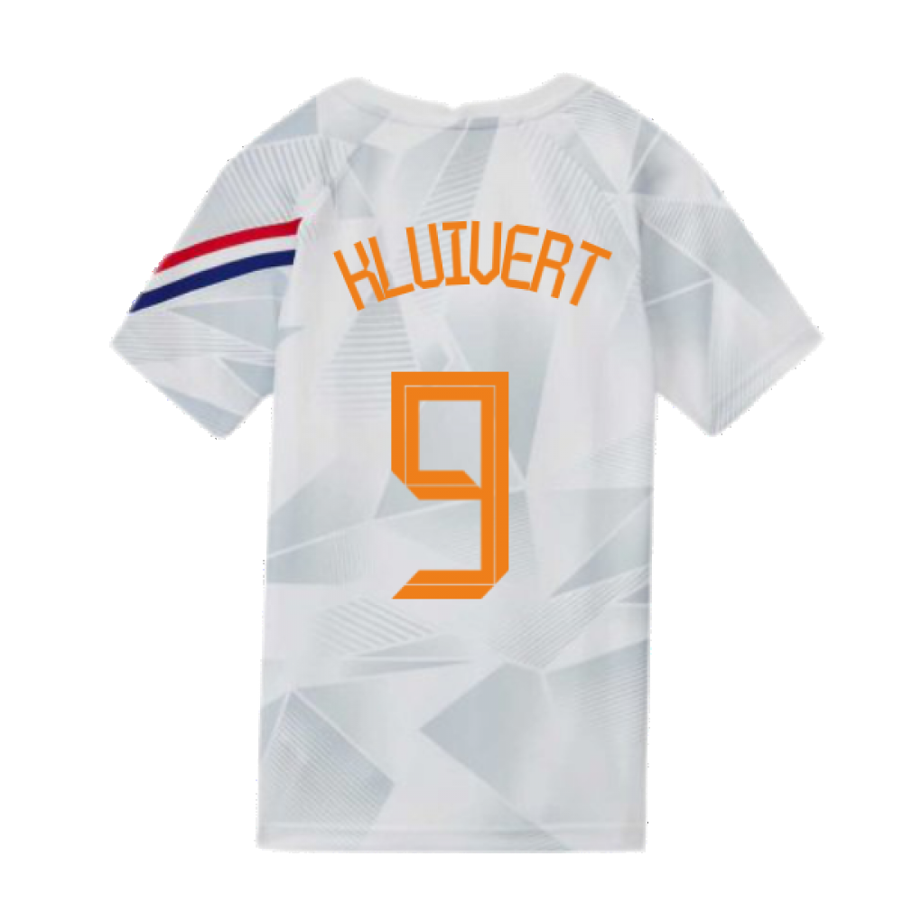 2020-2021 Holland Pre-Match Training Shirt (White) - Kids (KLUIVERT 9)